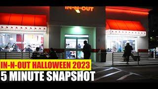 SCREENSAVER: In-N-Out Burger on Sunset Blvd. Halloween in Hollywood 2023 five 5 MINUTE SNAPSHOT