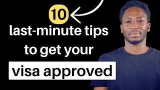 10 (quick) last-minute F-1 Visa Interview tips to get approved (Just in 2 mins)