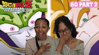 GOHAN VS PERFECT CELL | DragonBall Z Abridged Episode 60 - Part 2 | Reaction**we never watched DBZ**