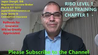 Registered insurance broker RIBO Level  1 Exam  Preparation for Chapter 1