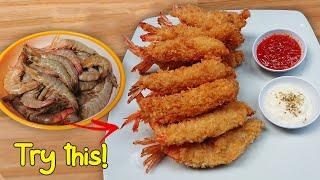 Japanese Panko Shrimp - Crunchy Fried Shrimp with Bread Crumbs