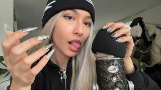 ASMR  YOUR FAV TRIGGERS (close up whispers, mic scratching, mic pumping, teeth tapping,..)