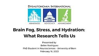 Brain Fog, Stress and Hydration: What Research Tells Us Webinar