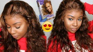 How To Dye 360 Lace Wig At Home | From Black to Golden Bronze | OMGHERHAIR