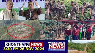 KHONTHANG NEWS | 3:30 PM MANIPURI NEWS | 26 NOV 2024