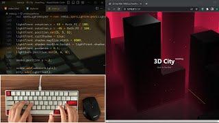 ASMR Programming - 3D City Coding - No Talking