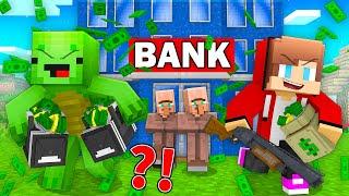 How Mikey and JJ ROBBED a BANK in Minecraft ? - Maizen