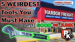 5 WEIRDEST HARBOR FREIGHT TOOLS!!! #harborfreight #tools #toolreviews #icon #toolboxtour #handtools