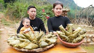 "Thuy Teaches CEO Hung How to Wrap Banh Chung and Sell It at the Market  Day Off | Trieu Thi Thuy".