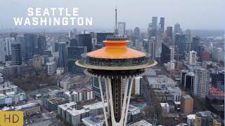 Seattle, Washington Drone Tour  Breathtaking Aerial Views in 4K | USA Travel Guide