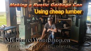 Rustic Garbage Can with Cheap Lumber that will BLOW YOUR MIND!