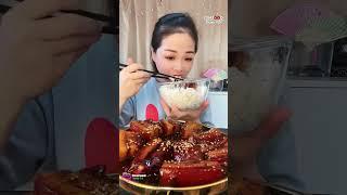 Braised Pork Belly with a Rice Dish, Tasting Show, #mukbang #asmr #먹방