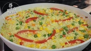 Arroz a la Jardinera  Fácil y muy Rico!El sabor latino