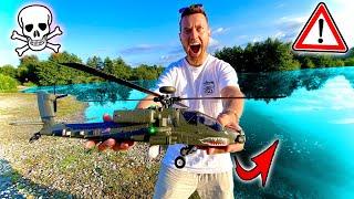 Ich fliege mit dem MILITÄR HUBSCHRAUBER über WASSER und STÜRZE WIEDER mal AB!