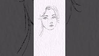 How to draw a face - croquis sketch