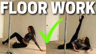 Easy Floor Work for Beginners | Flexibility, Exercises and Floor Choreography Tutorial | Janay Way