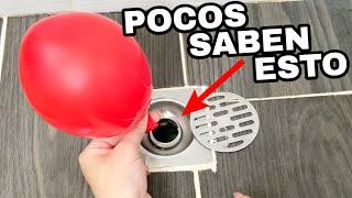 Coloca 1 GLOBO en el Desague de tu Baño y lo que sucede te sorprendera