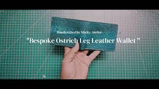 "Luxurious Ostrich Leather Wallet - A Classy Must-Have!"