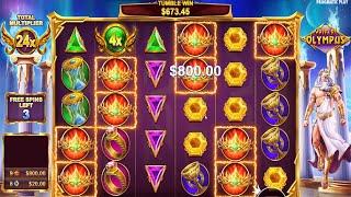 GATES OF OLYMPUS!  HIT CROWNS WITH 28X - AFTER THAT LOSE - CASINO SLOT