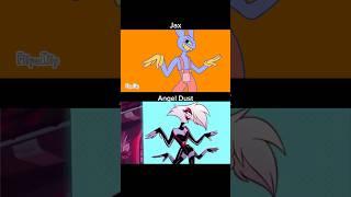 Comparison// Jax and Angel Dust// Poison// #animation #hazbinhotel #tadc #jax #angeldust