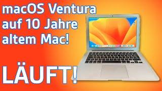 macOS Ventura auf 10 Jahre altem Mac | 4K