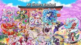 Ranking all L1 Sisters in Touhou Lost Word