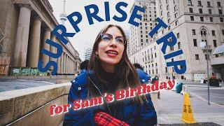 SAM의 생일을위한 SURPRISE Getaway  | Toronto Hotel STAYCATION ️ + 피자 디너 데이트 