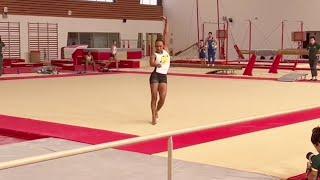 Rebeca Andrade  - Pre-Olympic Training on Floor - Troyes - July 2024