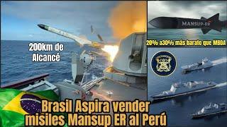 Brasil Aspira vender misiles antibuque  Mansup ER de 200km al Perú ‼️ 