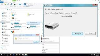 How to Fix Write Protected Error of USB Pen Drive & SD Card (The Disk is Write-Protected)