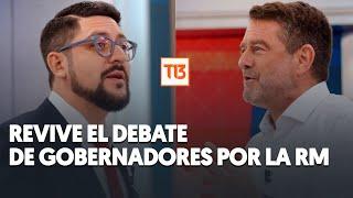 Orrego vs. Orrego: Revive el debate completo de los candidatos a la Gobernación Metropolitana