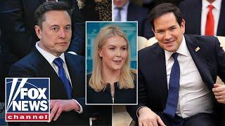 Karoline Leavitt slams 'pitiful' Rubio, Musk rumors