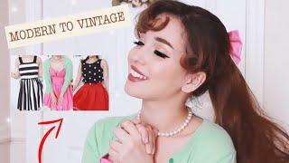 How To Dress Vintage-Inspired Using Modern Clothing!