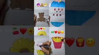 Drawing fast emojimix #drawing #emoji #satisfying #coloring #creative #art #funny #trending #shorts