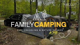 Silent Family Camping ️ & Nature Sounds