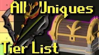 Every Unique In Oldschool Runescape Ranked