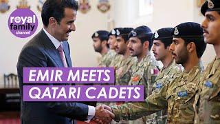 Emir of Qatar Enjoys Flypast at Royal Military Academy Sandhurst