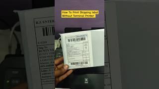 How To Print shipping label without terminal printer  #meesho#shippinglabel #labelprinting