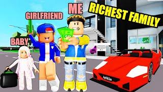 I Started The RICHEST FAMILY With My GIRLFRIEND In BROOKHAVEN RP!