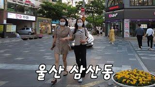 [4K BUSAN] 울산 최대의 젊음의 거리 삼산동의 술집 맛집 포차 카페등 거리를 걸었습니다.