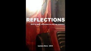 How to Draw REFLECTIONS on Car Sketches Luciano Bove