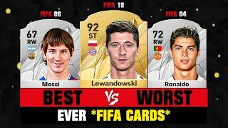 FIFA 25 | Footballers BEST VS WORST Ever FIFA Cards!  ft. Lewandowski, Messi, Ronaldo…