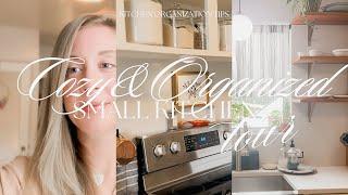 Cozy and Organized Kitchen Tour + Tips for Small Home Living Spaces in a 1800 sq ft Home