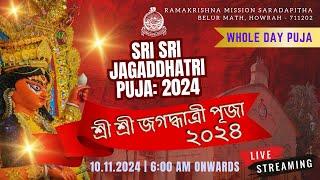 Jagaddhatri Puja 2024 | Whole Day Puja | RKM Saradapitha