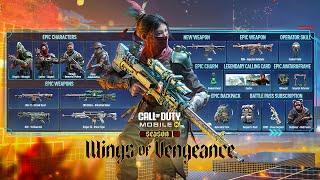 Season 1 (2025) Battle Pass Trailer COD Mobile - Wings & Vengeance CODM Leaks