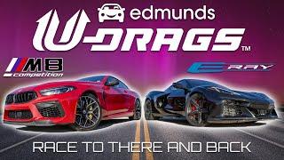 U-DRAGS RACE: BMW M8 Competition vs. Chevy Corvette E-Ray | Quarter Mile, Handling & More