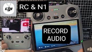 DJI RC & DJRC-N1 Remote Controller , Record Audio- (DJI MIC)