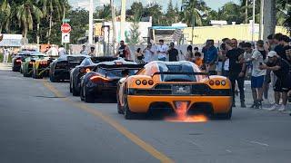 FLAMES, HARD Accelerations, and LOUD REVS - BEST HYPERCARS and Supercars in ACTION