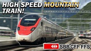 Zürich to Milan on Switzerland's INCREDIBLE High Speed Train UNDER The Alps!