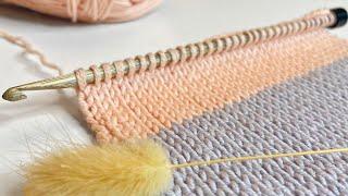 Tunisian KNIT STITCH Crochet For Beginners